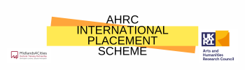 Ahrc international placement scheme 2023 banner image
